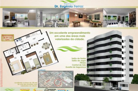 Apartamento no Residencial Dr. Eugênio Ferraz Bairro Boa Vista Vitória da Conquista R$ 185.000,00